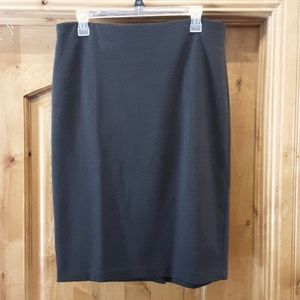 Dark Gray Knit Pencil Skirt | Philosophy